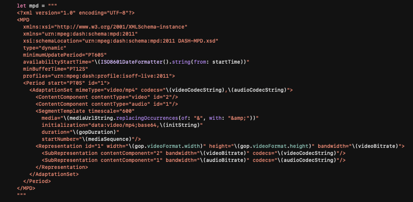 YouTube MPEG-DASH Initialization XML - 1