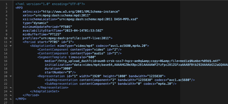 YouTube MPEG-DASH Initialization XML - 2