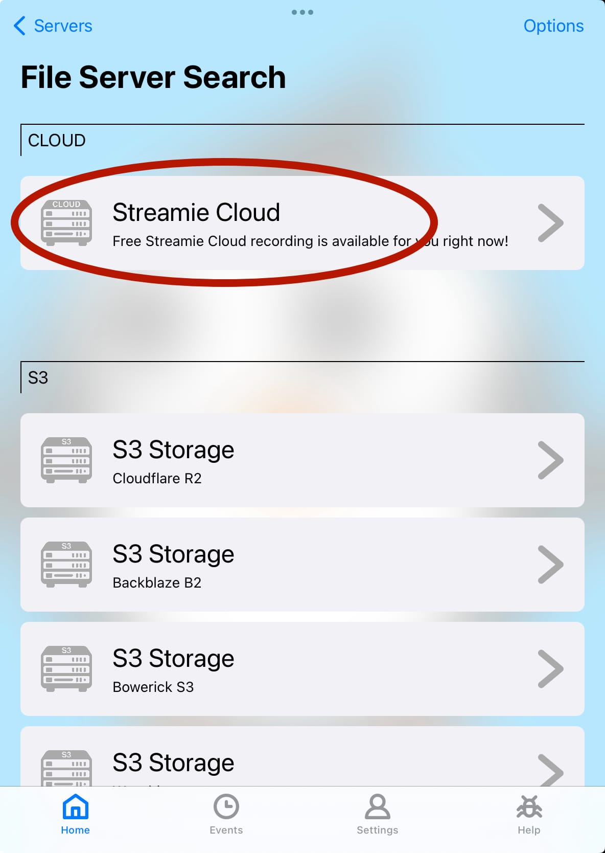 Record to Cloud