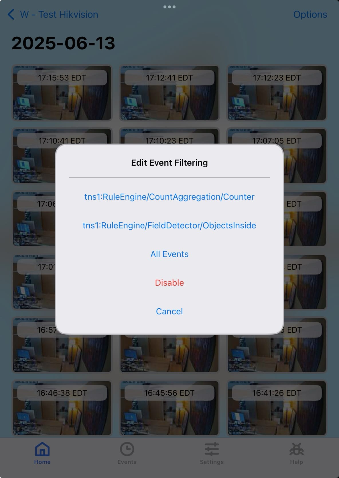 Event Filters