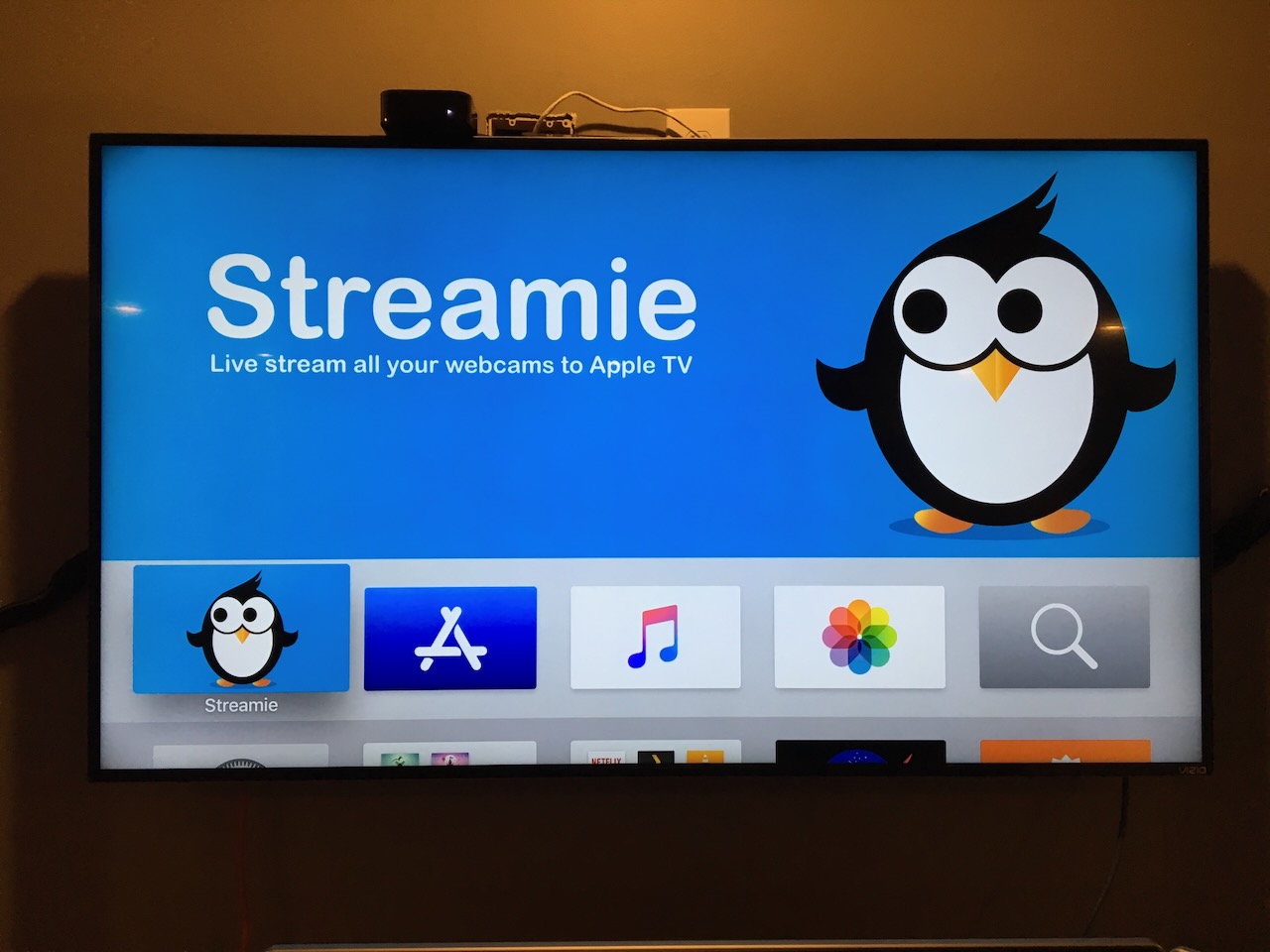 Streamie on Apple TV